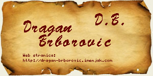 Dragan Brborović vizit kartica